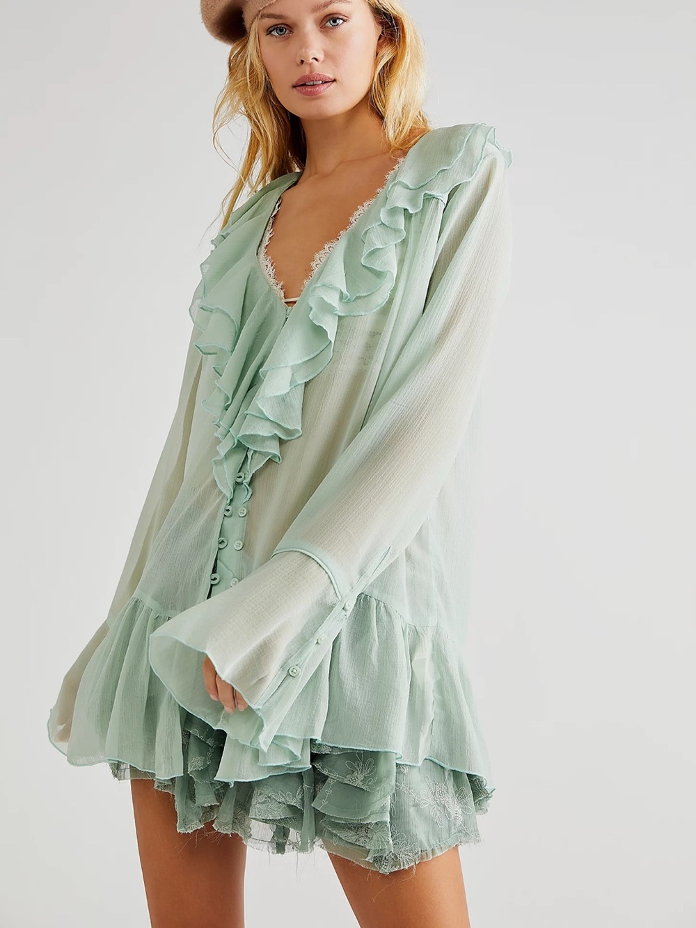 Free People • Callie Tunic in black